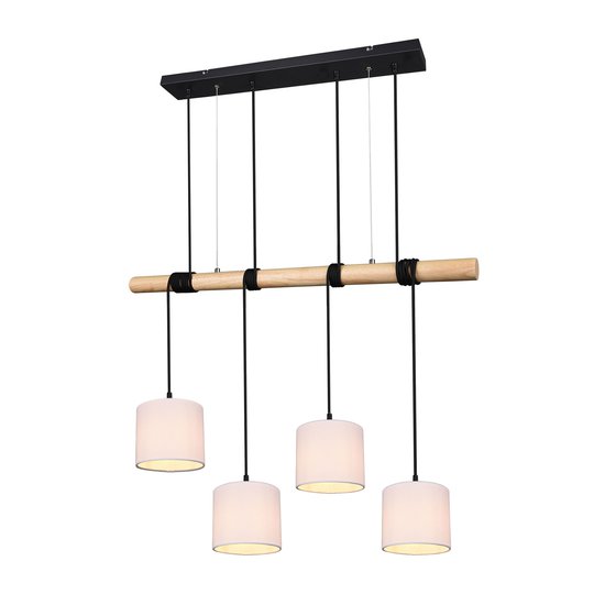 Riippuvalaisin Odin, tekstiilivarjostin, 4-lamp.