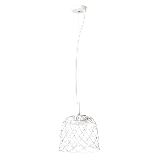 Nefer-LED-riippuvalo, IP44, Ø29cm, hiekanvalkoinen