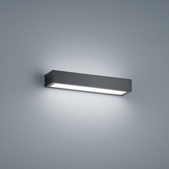 Helestra Theia -LED-seinävalo, mattamusta, 30 cm