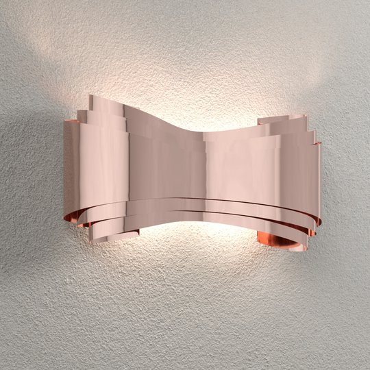 Ionica - kuparivärinen LED-seinälamppu