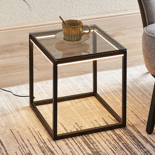 Lindby Kagus -LED-pöytälamppu, 31 cm