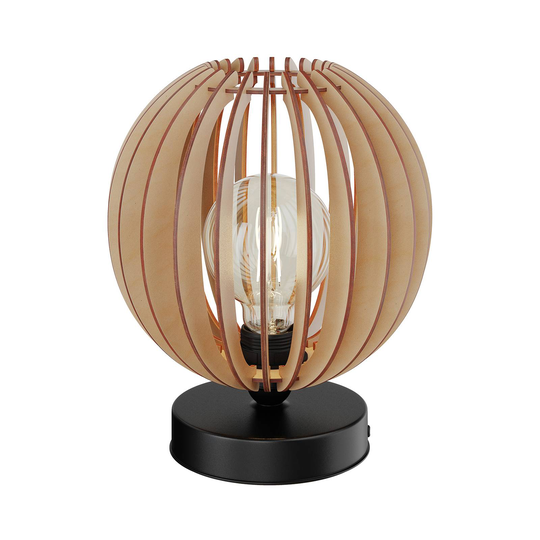 Envolight Clay -pöytälamppu koivuvaneria, 22 cm