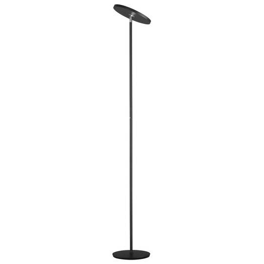 LED-lattiavalo Fabi metallia, himmennys, musta
