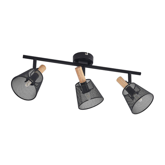 Lindby Layne -kattokohdevalo 3-lamppuinen, pitkä