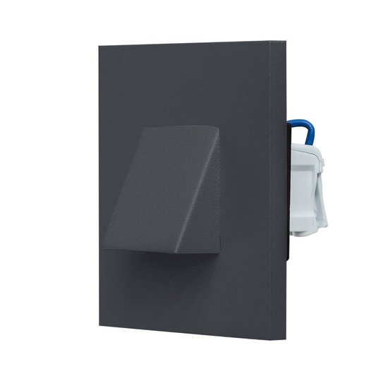 EVN LQ230-LED-seinäuppovalaisin, down, antrasiitti
