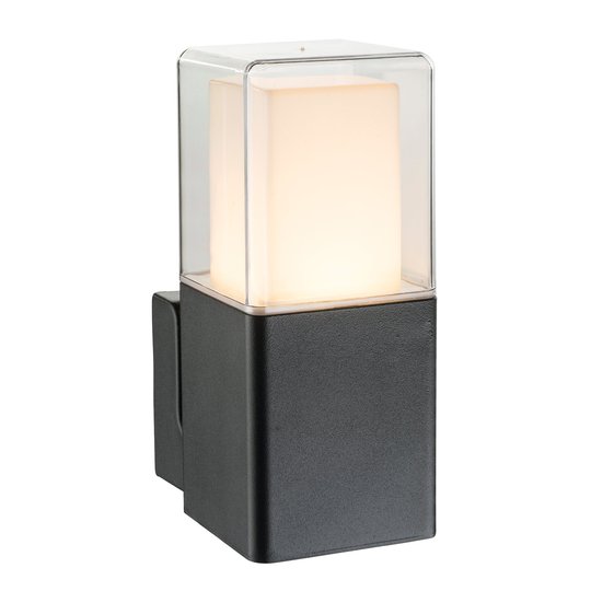 LED-ulkoseinävalaisin Dalia muovidiffuusorilla
