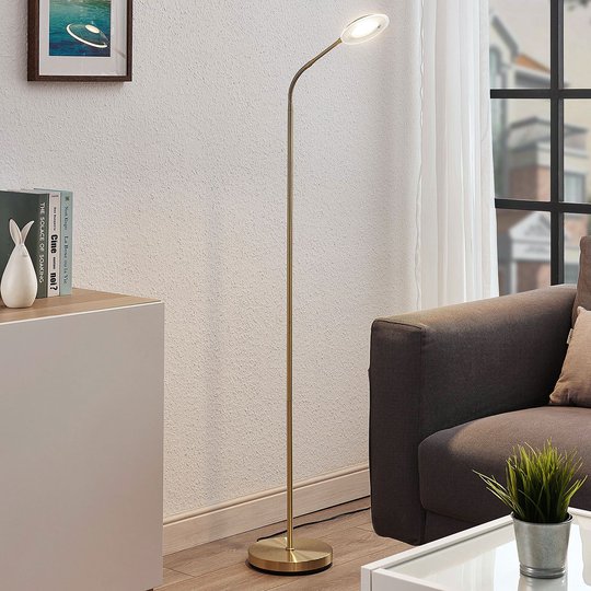 LED-lukuvalaisin Meghan, säädettävä, messinki