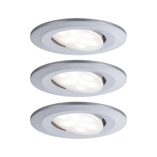 Paulmann LED-uppokohdevalo Calla 3 kpl kromi