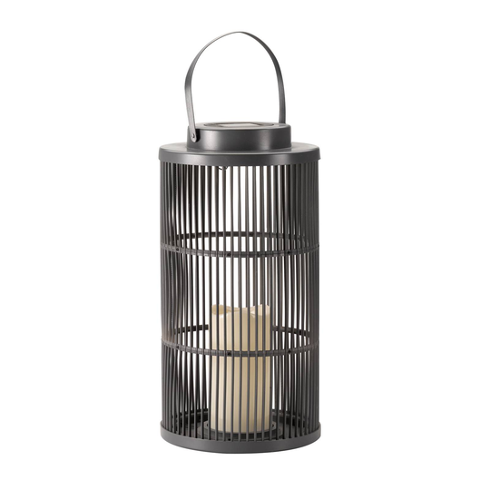 Urbane aurinkokäyttöinen LED-lyhty harmaa, K 36 cm