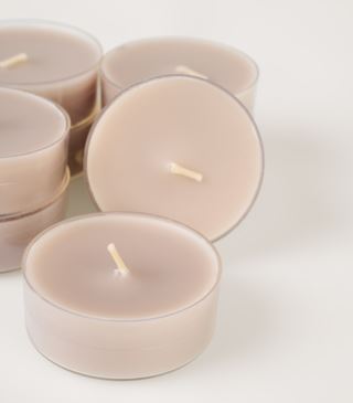 Moments 8 pk suuret lämpökynttilät beige