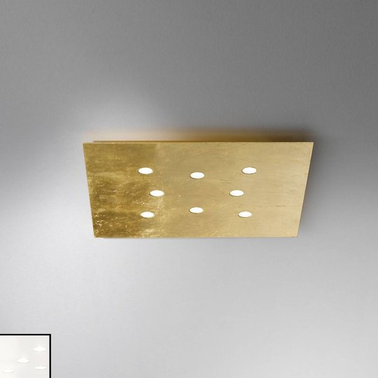 ICONE Slim - ohut LED-kattovalaisin, 8-lamppuinen