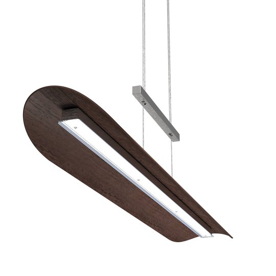 LED-riippuvalaisin Colombia XL, pähkinäpuu