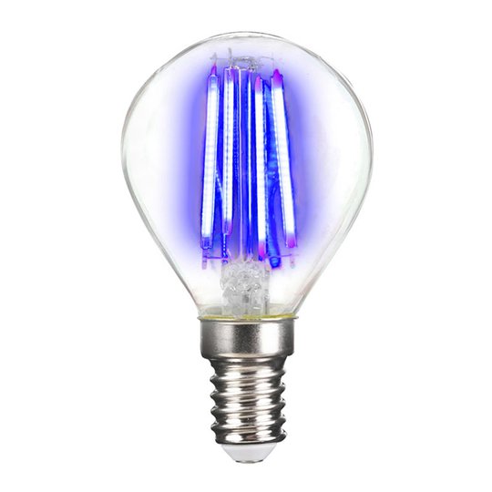 LED-lamppu E14 4W filament, sininen