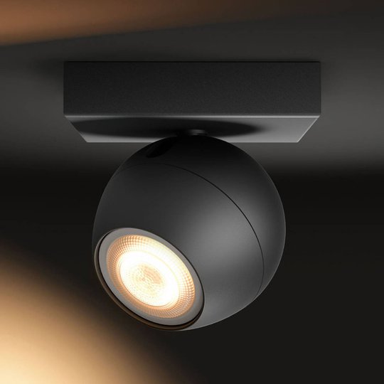 Philips Hue Buckram LED-Spot musta himmennin