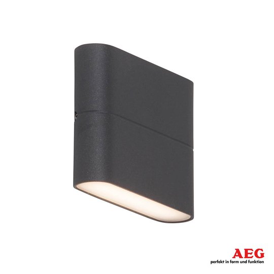 Litteä LED-ulkoseinälamppu Telesto - 11,5 cm leveä