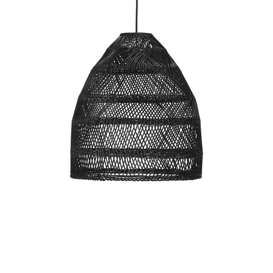 PR Home Maja -riippuvalo rottinki, musta Ø 53 cm