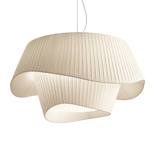 Modo Luce Cocó tekstiiliriippuvalo, Ø 80 cm, beige