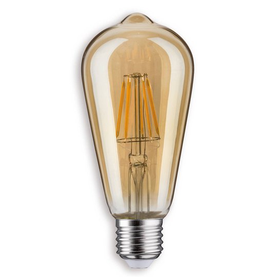 E27 7,5 W LED-rustiikkilamppu, kulta
