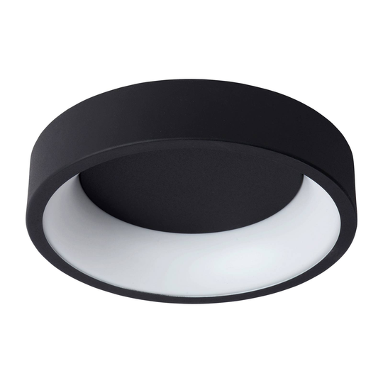 Talowe-LED-kattovalaisin musta Ø 30 cm