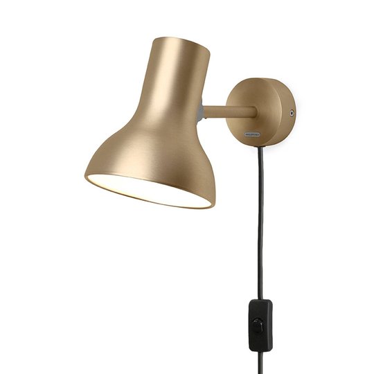 Anglepoise Type 75 Mini Metallic, pistoke, kulta