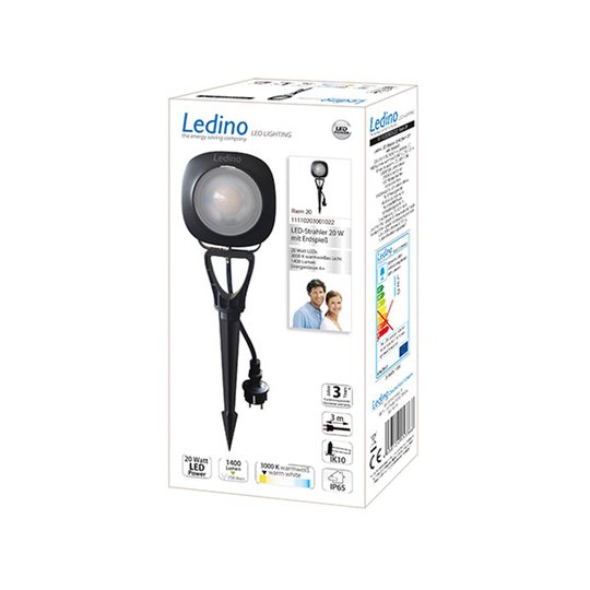 LED-maapiikkikohdevalo Riem, 20 W