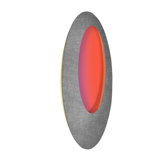 Escale Blade Open-LED-seinävalo RGBW betoni Ø95cm