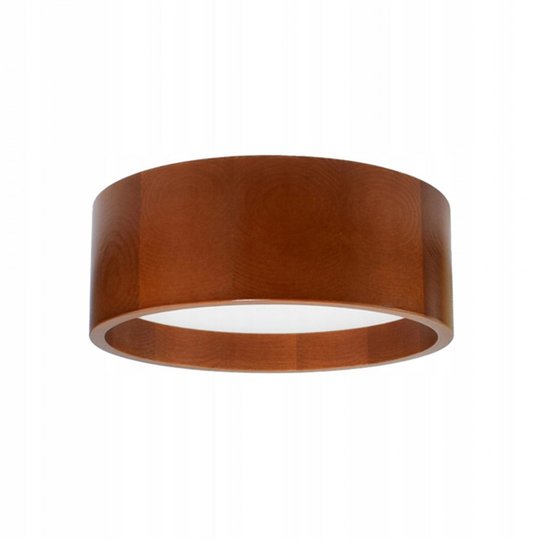 LED-kattovalaisin Deep, Ø 28 cm, ruskea