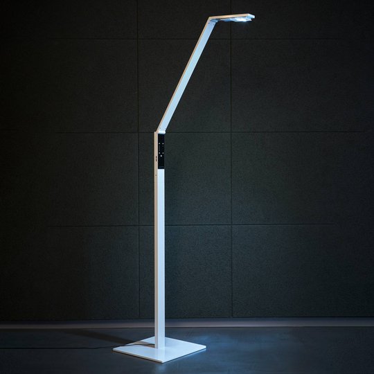 Luctra Floor Linear LED-lattiavalaisin valkoinen