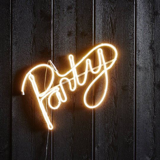 Flatneon Party -LED-koristevalaisin