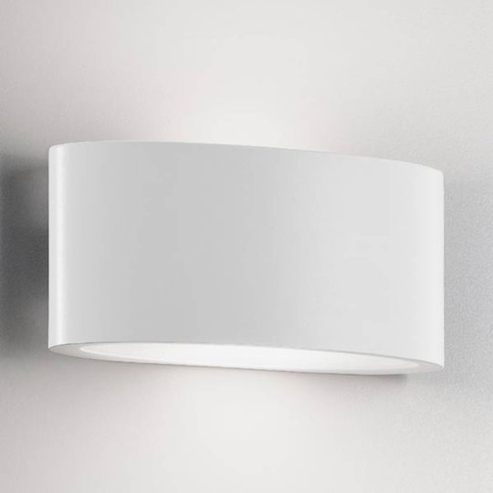 LED-ulkoseinälamppu Ovalino, valkoinen
