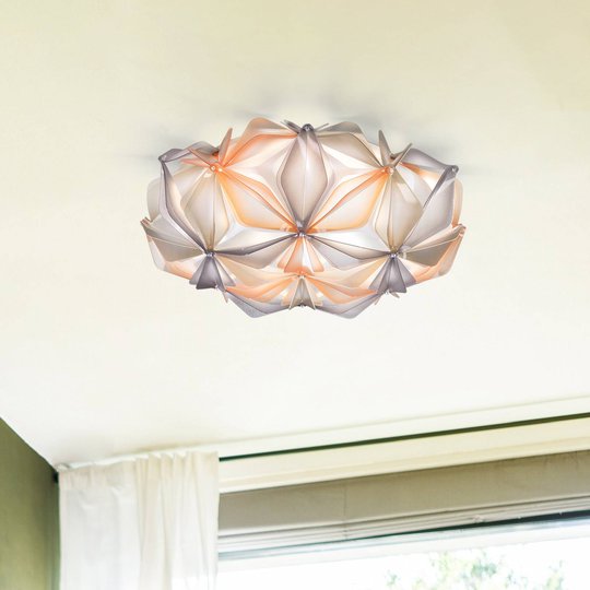 Slamp La Vie -kattovalaisin, amber, käsintehty