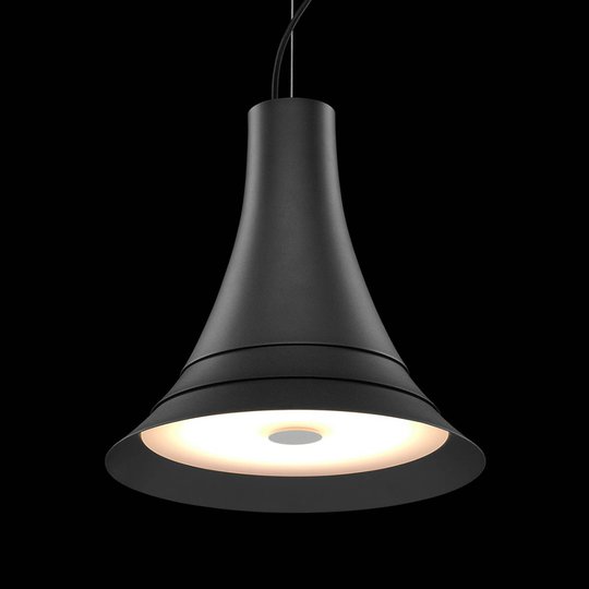 SLV Bato 35 -LED-riippuvalaisin, musta, Ø 35 cm