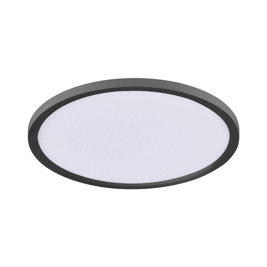 Flat-LED-kattovalaisin, CCT, Ø 40 cm, musta