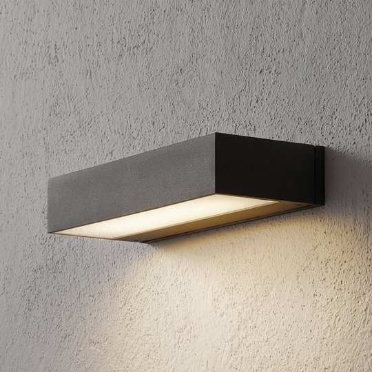 BEGA 33329 LED-seinälamppu 3000K 30 cm down hopea