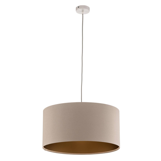 Riippuvalo Salina kangasta, creme/kulta Ø 50cm