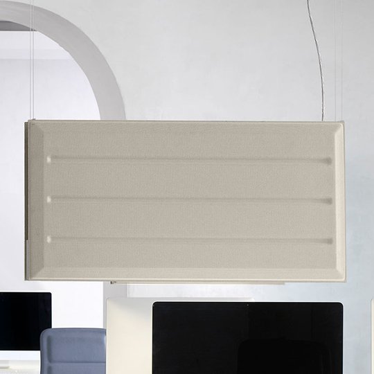 Luceplan Diade LED-riippuvalo pysty beige 120 cm