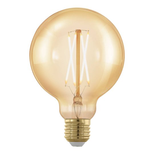 LED-globe-lamppu E27 G95 4W 1700K kulta, himmennys