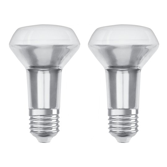 OSRAM-LED-heljastin E27 R63 4,3W 2 700 K 36° 2 kpl