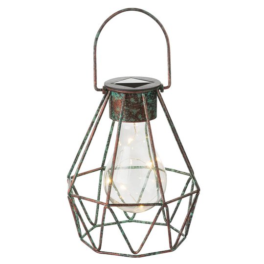 LED-koristevalo Cage, aurinkokäyttöinen