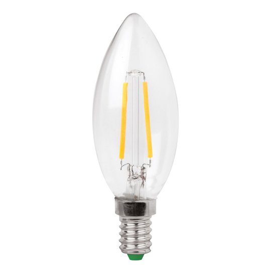 LED-kynttilälamppu E14 3W Filament kirkas, lämmin