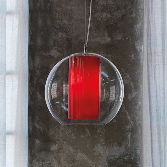 Modo Luce Bolla riippuvalaisin, punainen Ø 50 cm