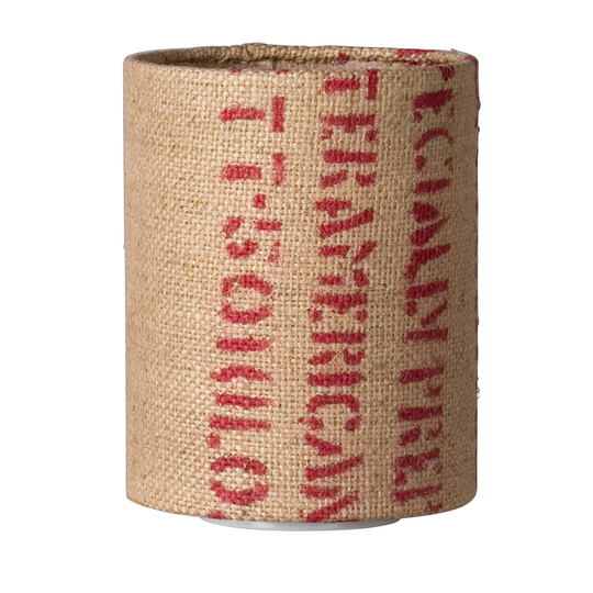 Pöytälamppu N°17 Perlbohne, kahvisäkkimateriaali