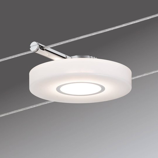 Yksittäinen valaisin vaijerijärj DiscLED I 12 V DC