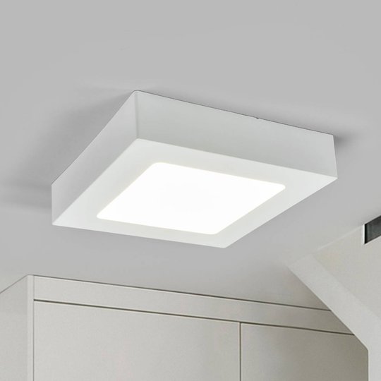 LED-kattovalo Marlo valkoinen 4000K kulmikas 18 cm