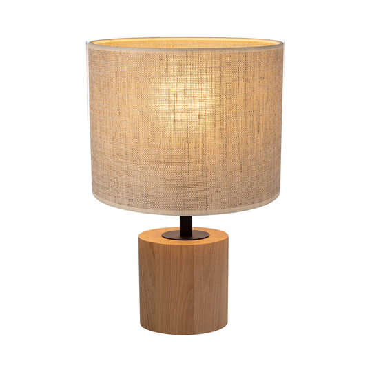 Tidas-pöytälamppu, öljytty tammi Ø 20 cm, beige