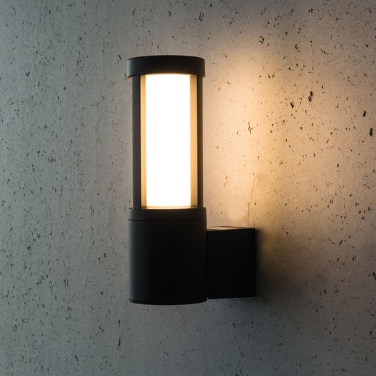 LED-ulkoseinälamppu Palma, antrasiitti