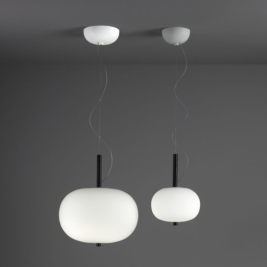 Grok Ilargi -LED-riippuvalo, tumma, Ø 24 cm