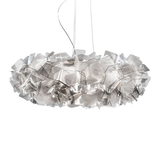 Slamp Clizia -riippuvalaisin, Ø 78 cm, fumé