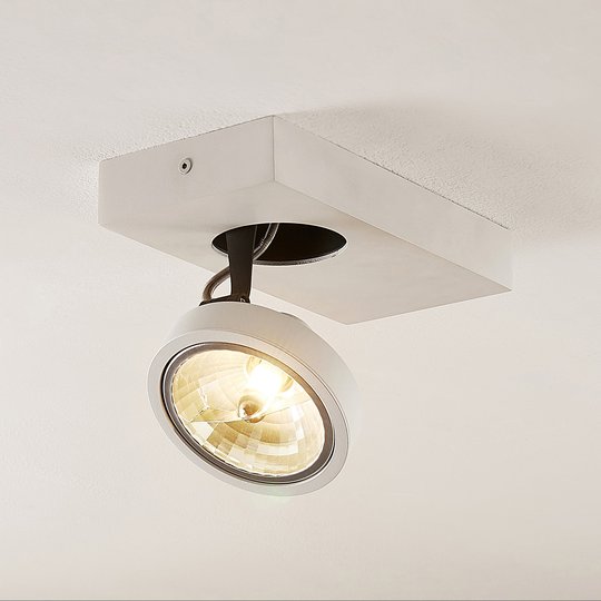 Arcchio Jorvin -kattospotti, 1-lamp., valkoinen