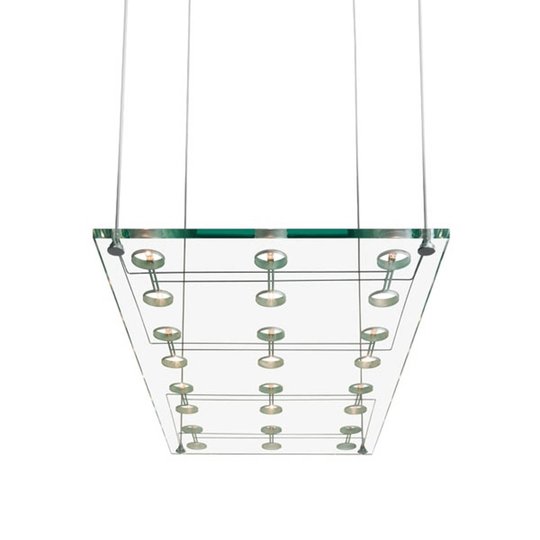 Tyylikäs design-riippuvalaisin SOSPESA, lasinen